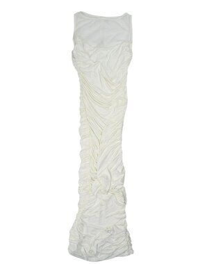 Elexiay Venus Jersey Midi Dress in White